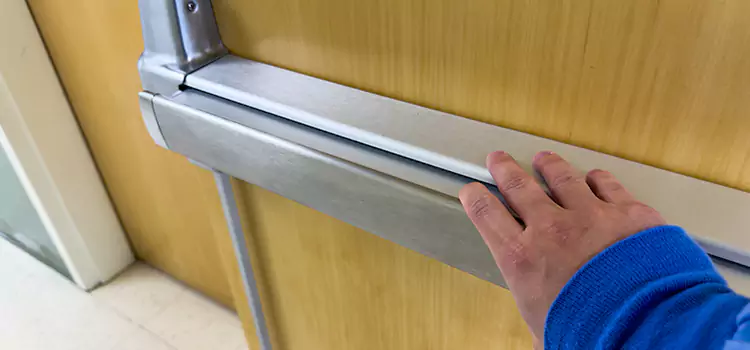 Installing a Push Bar on a Door Batavia